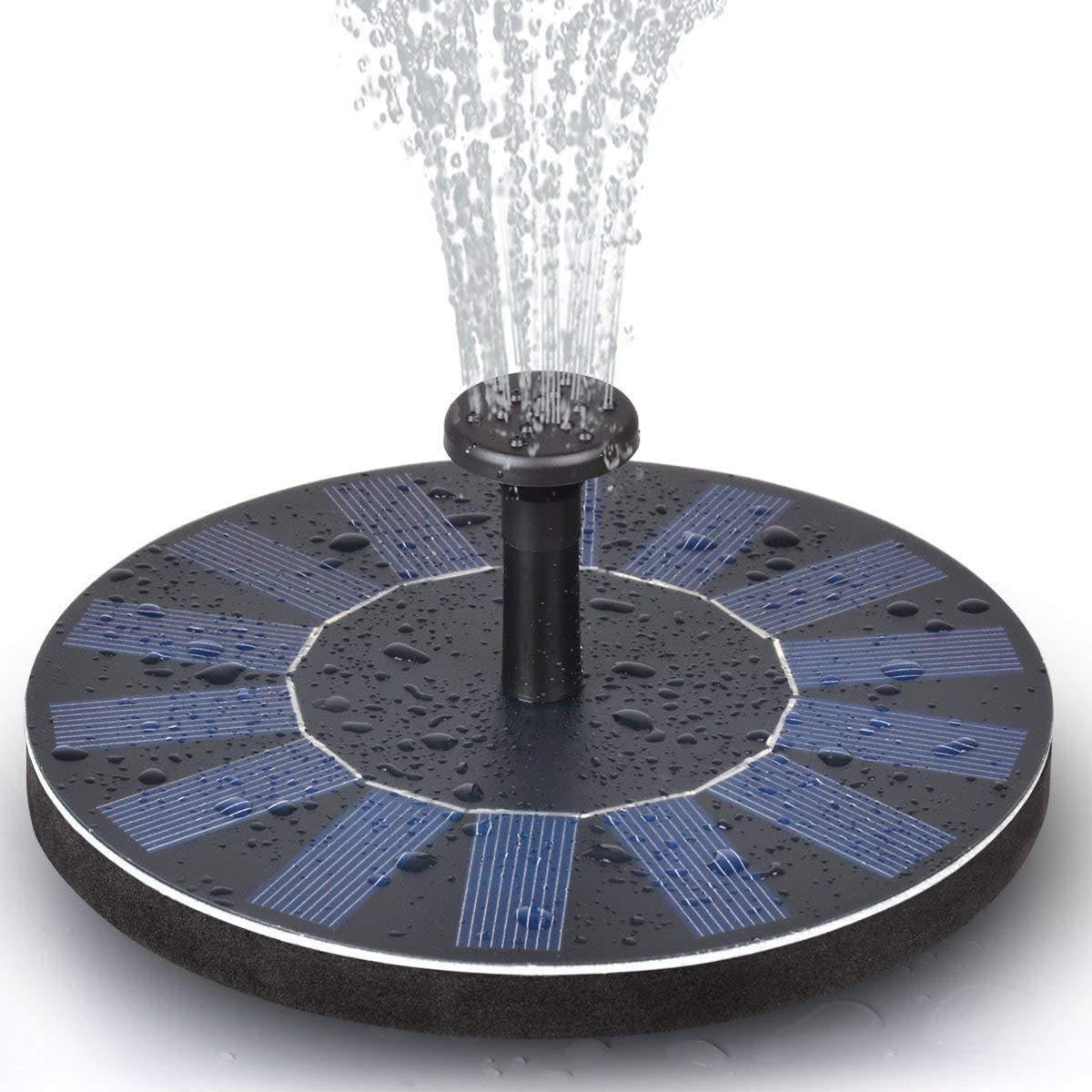 Meichoon Solar Fountain Pump 3.5W with 6 Nozzles Birdbath Water Feature Independent Floating Fountain for Gardens Ponds Fish Tanks Aquariums Outdoors MY01 image number 1