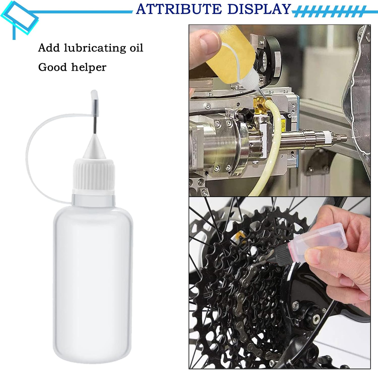 TTYSHIP Pack of 40 Needle Bottles, Plastic Applicator Bottles, Precision Tip Applicator Bottles, with 6 Funnels, Small, for Crafts, Oils, Glues, Paints and Alcohol Inks (10 Ml) image number 3