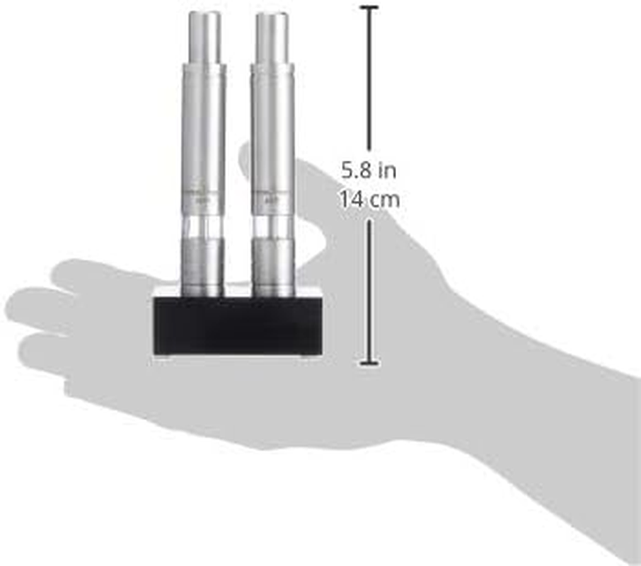 EBM SP135W One-Hand Pepper and Salt Mill Set, Silver image number 3