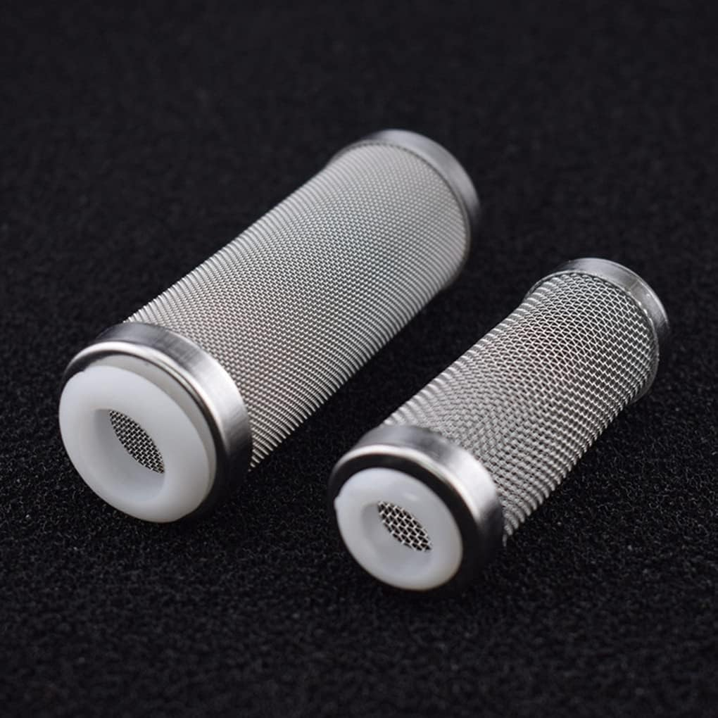 Fish Tank Filter Stainless Steel Inlet Case Mesh Shrimp Nets Special Cylinder Filters Inflow Inlet Protect Aquarium Accessories (Color : L) image number 1