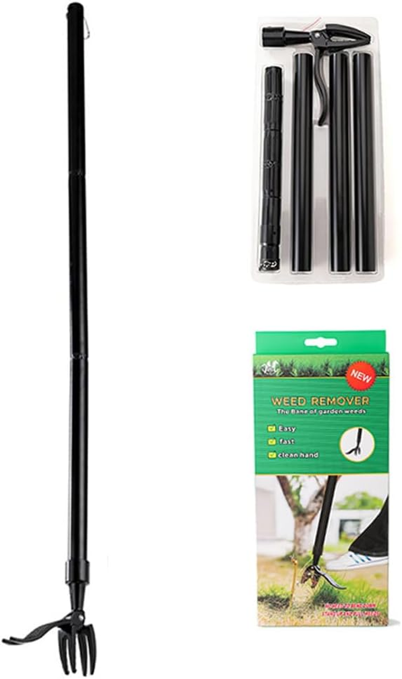 TOMVAES Weed Puller, Weed Puller Tool Stand-Up Weeder with Metal Long Handle/Stainless Steel Claw, for Lawn and Garden,Easily Remove Weeds without Bending, Pulling,Or Kneeling image number 5
