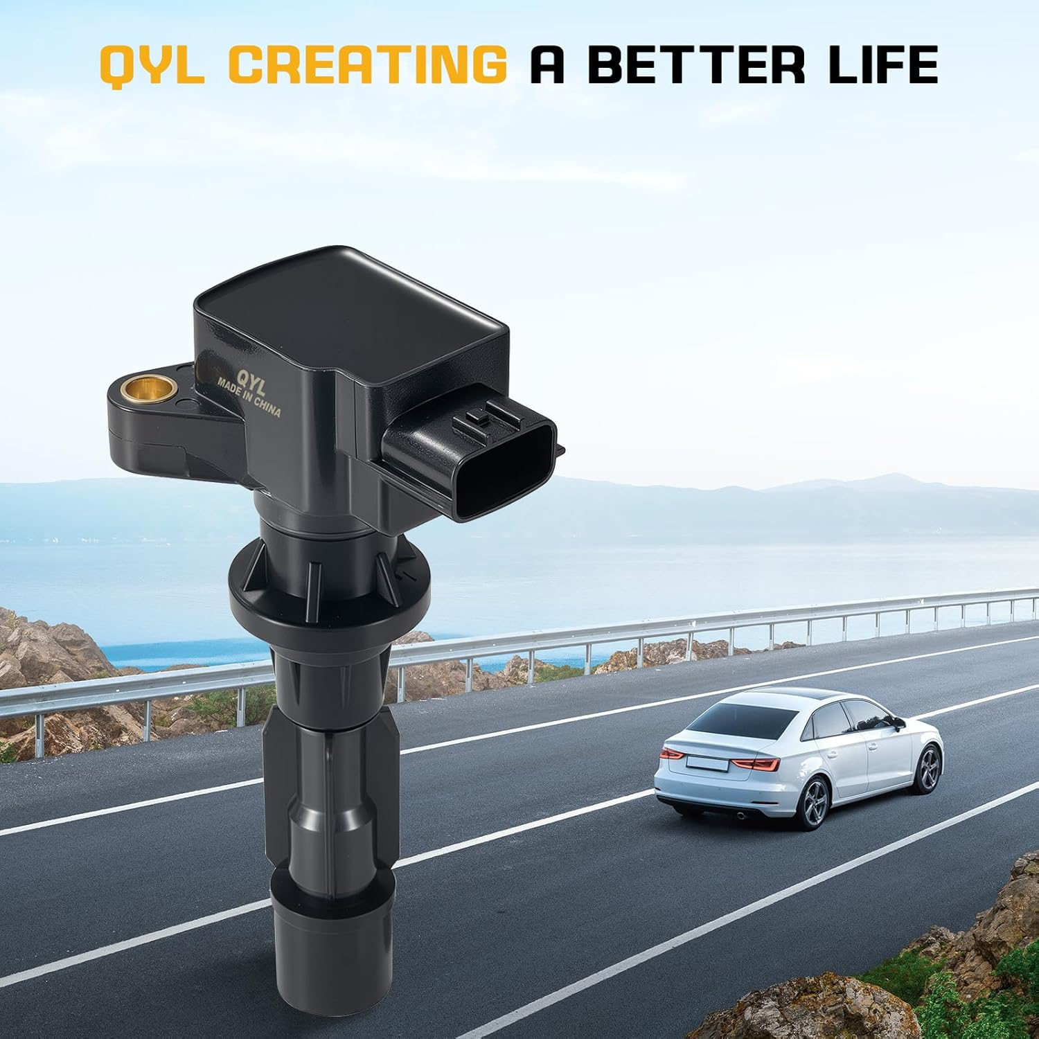 QYL Pack of 4Pcs Ignition Coils Replacement for Mazda 3 6 2006-2013 CX-7 2007-2012 Mx-5 Miata 2006-2015 #UF540 L3G218100A C1683 5C1740 image number 5