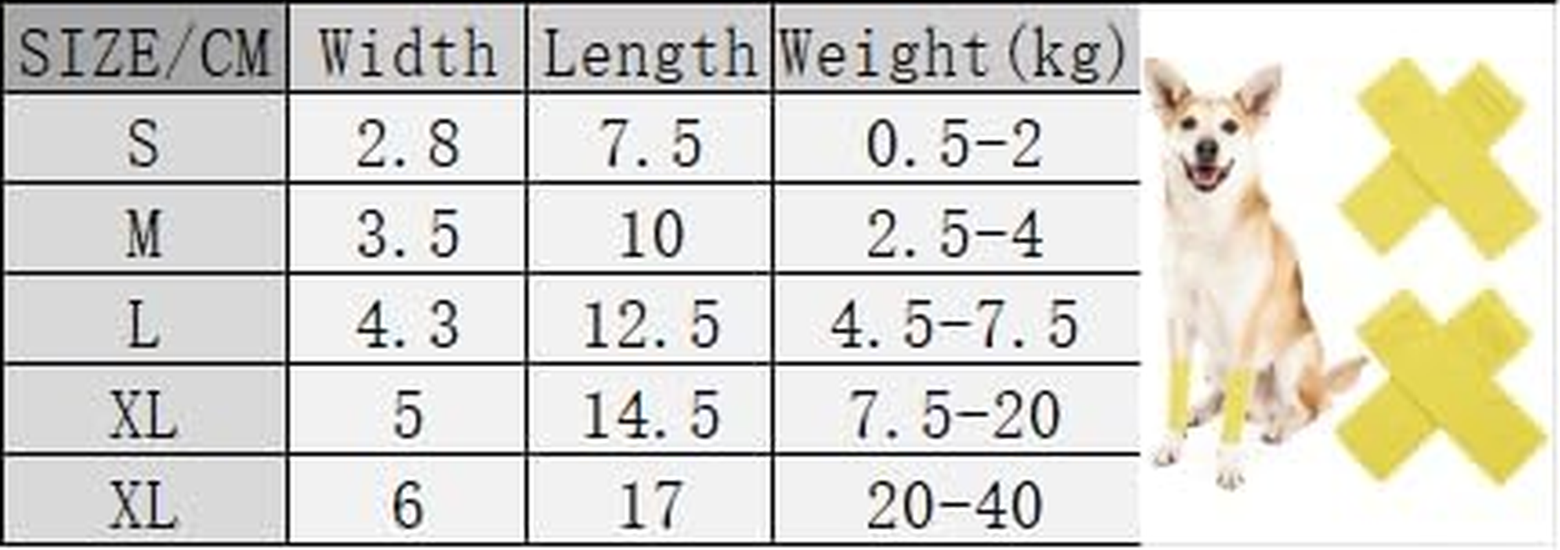 Pet Dog Elbow Protector Dog Elbow Sleeve, 2PCS Front Leg and 2PCS Back Leg Brace, Dog Elbow Wrap, Dog Leg Warmer Wrap Protector, Pet Elastic Knitted Breathable Protective Sock (Yellow, L) image number 1