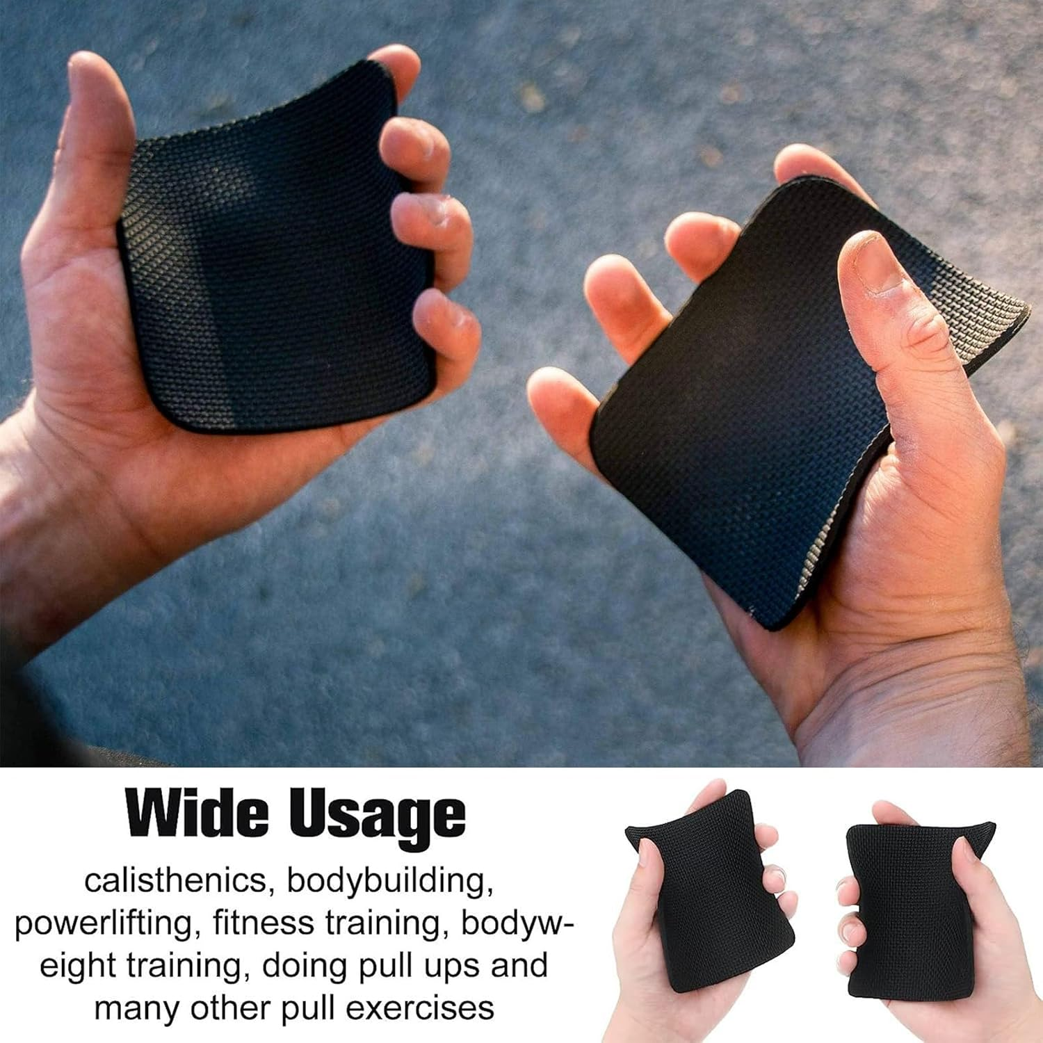 CHEUNGHAO 14Pcs Gym Grip Pads for Weight Lifting - Comfort Workout Grips for Men and Women, Pull up and Training Hand Grips, Durable, Non-Slip, No Sweat image number 6