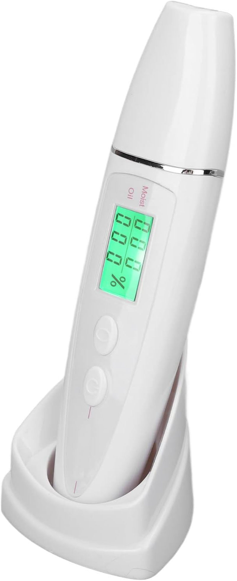 Skin Moisture Analyzer, Facial Skin Tester Analyzer Monitor Digital with LCD Display Portable Skin Moisture Detector Personal Facial Skin Care Moisture Analyzer Skin Care Tool