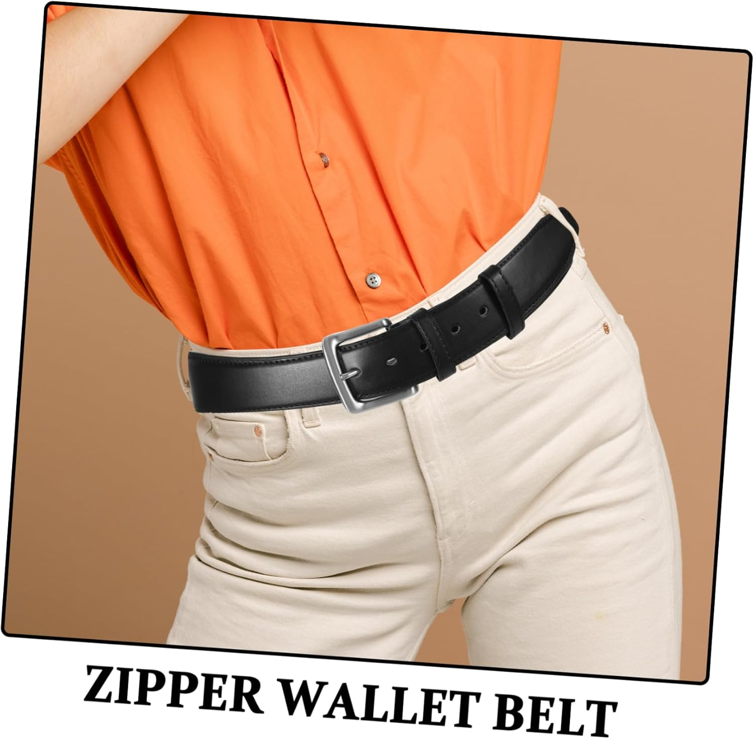 Didiseaon Hidden Money Belt Wallet Belt for Women Theft Prevention Cash Wallet for Men image number 5