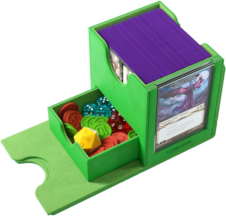 Gamegenic Sidekick Pro 100+ XL Convertible Slide Card Case, Green image number 3