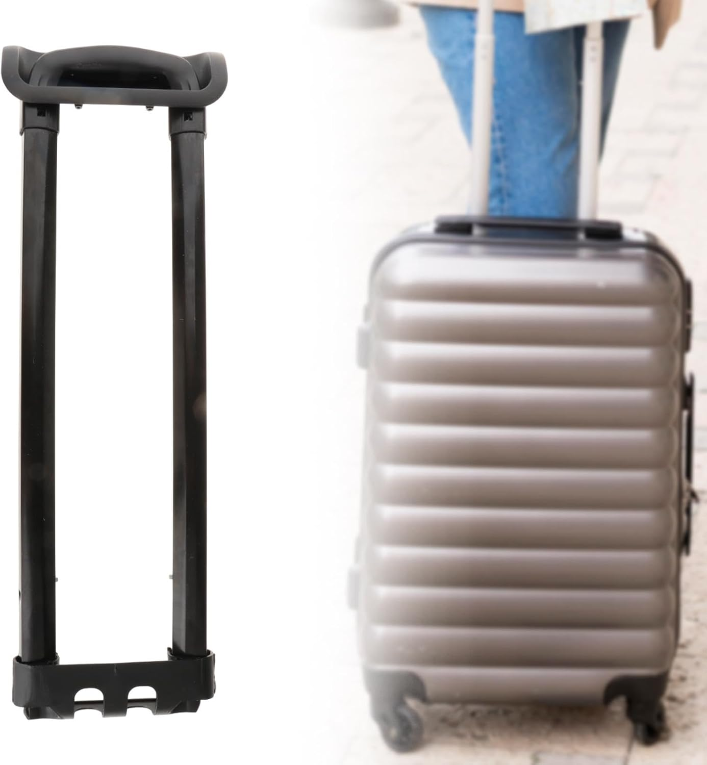 Generic Telescopic Suitcase Handle Replacement for Travel Suitcase, Easy Installation, Pull Rod for Rolling Suitcase, as Described, 61Cmx16.5Cm image number 5