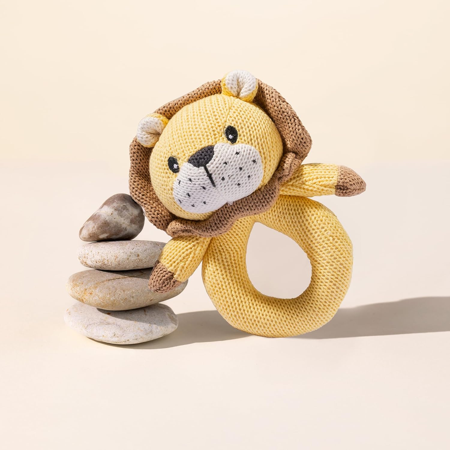 Luxury Baby & Mum Gift Hamper | Delivered Diana Gift Box by Good Day People | Thoughtful New Baby Hamper with De-Alc Sparkling, Silicone Bib, Knitted Lion Rattle, Bahen & Co. Chocolate & Al.Ive Konjac Sponge &ndash; Premium Baby & Postpartum Gift Box image number 3