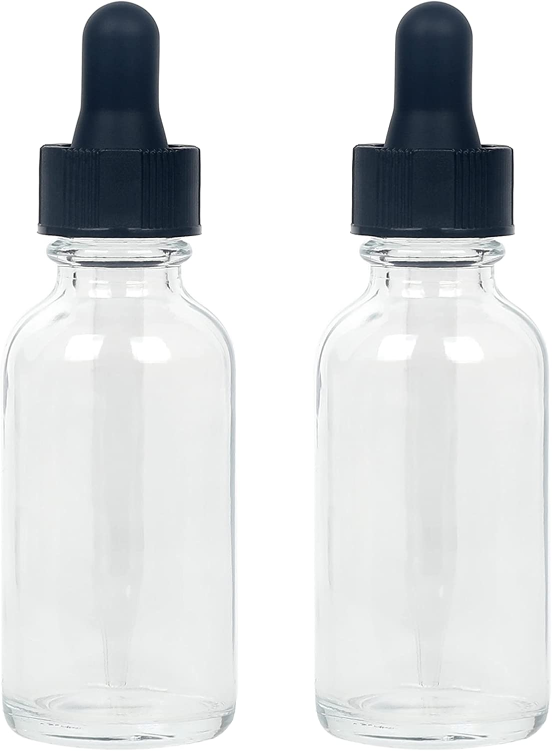 Magic Season Boston round Glass Bottles(Transparent / 30 Ml with Droppers/ 2 Pcs) image number 2