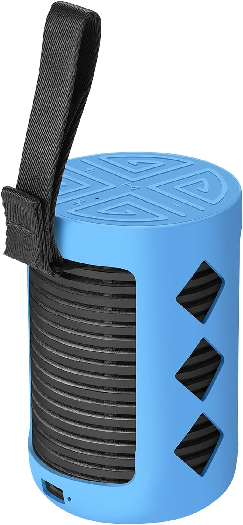 LICHIFIT Soft Silicone Case Bluetooth Speaker Protective Cover Replacement Skin Case Shell for Bang & OLUFSEN Explore Bluetooth Speaker - Blue image number 4