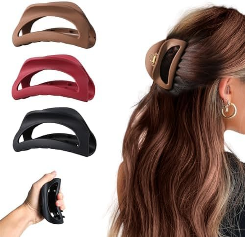 Xanthelle Silicone Hair Clips, Pack of 3 Hair Clips, Hair Clips, Women'S Hair Clip, Flexible, Large for Thick Hair image number 6