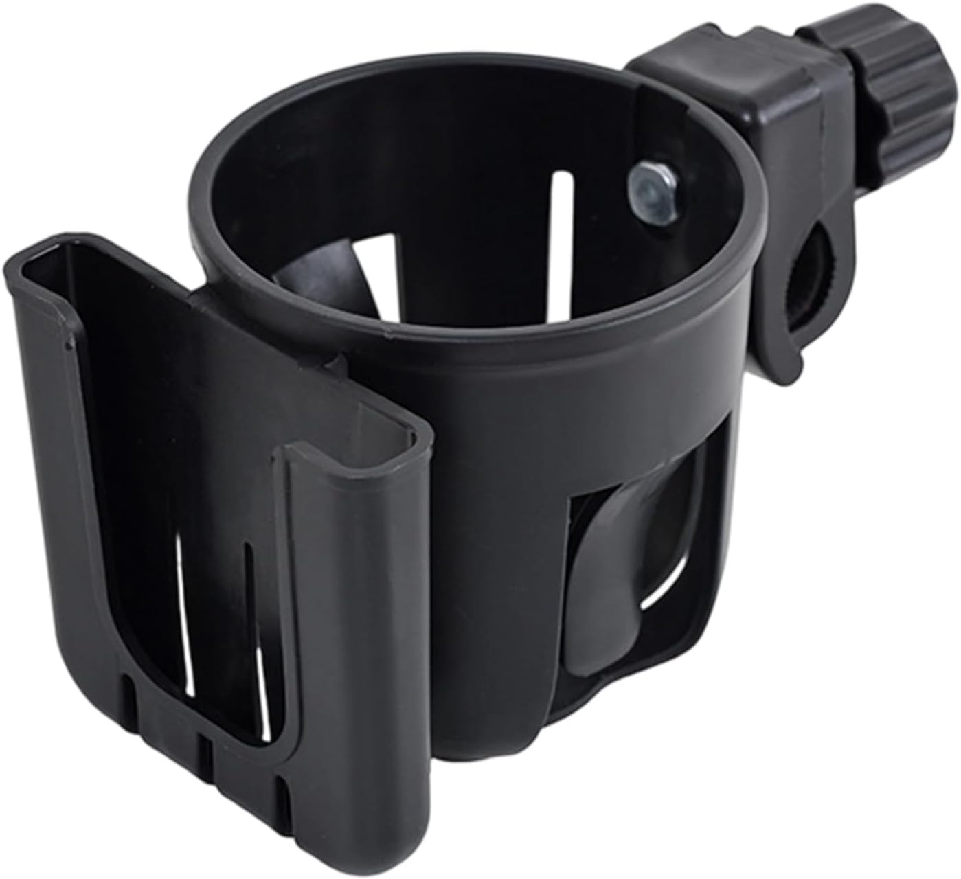 Pram Cup Holder, Stroller Cup Holder with Phone Holder, 2-In-1 Universal Cup Drink Holder for Uppababy, Nuna, Doona, Wheelchair, Bike, Scooter, 360&deg; Rotatable Pram Accessories