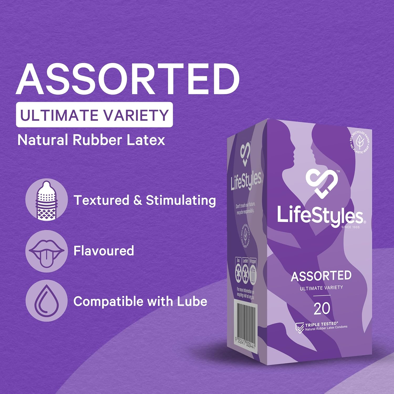 Lifestyles Assorted Condoms 20 Pack image number 6