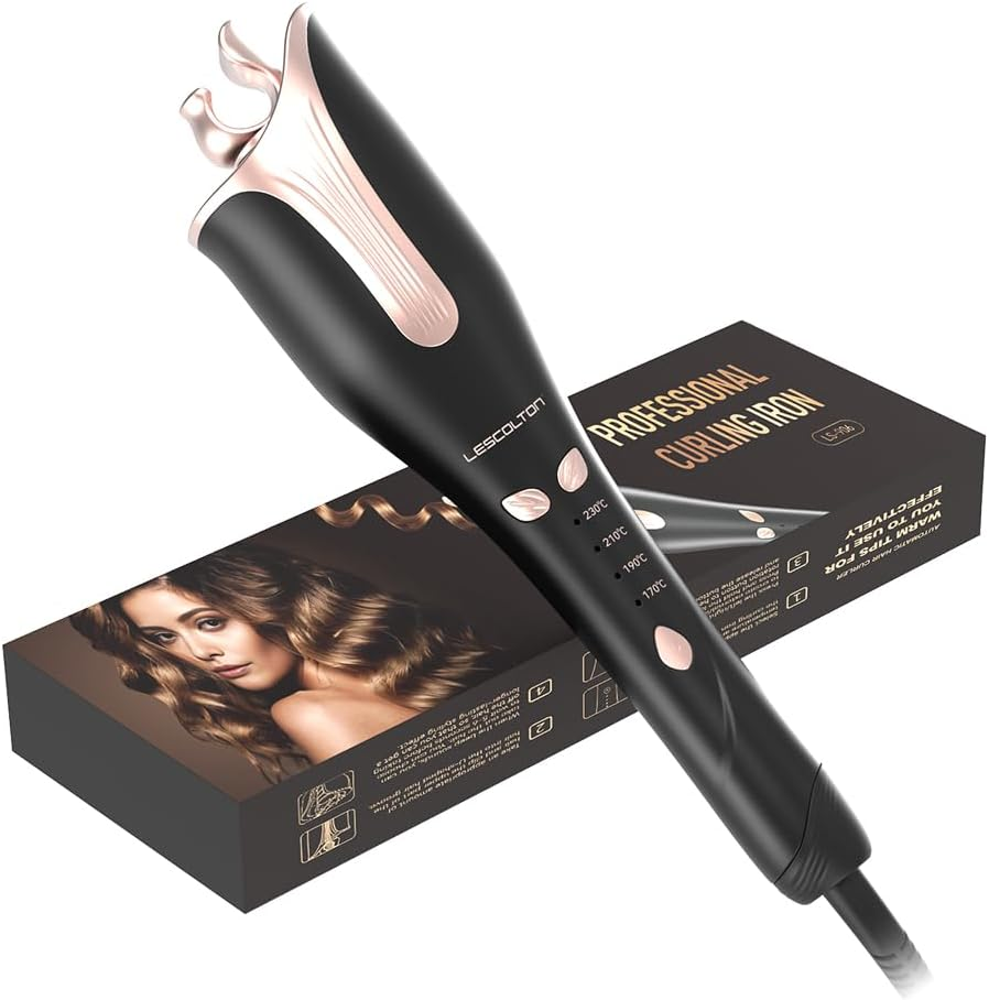 Automatic Hair Curler, Wave Curling Iron for Fluffy Hairstyle, Anti-Tangling Hair Curling Iron with 4 Adjust Temperature for All Hair Types image number 1