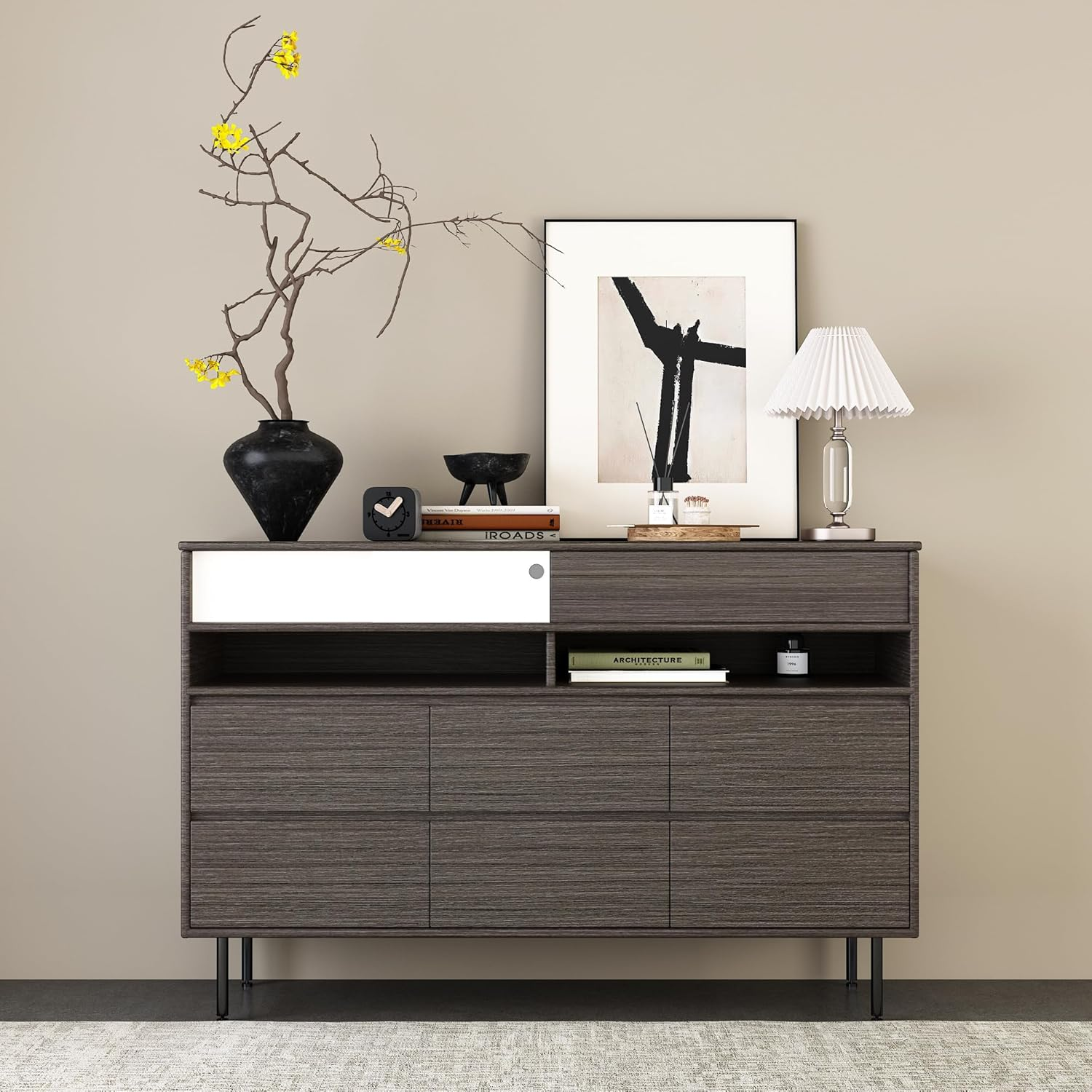 40Cmx10M Grey Brown Wood Wallpaper Peel and Stick Self Adhesive Removable Renter Friendly Wall Paper Faux Woods Grain Vintage Contact Paper Thick Cabinet Vinyl Wrap for Bedroom Apartment Kitchen Decor image number 3