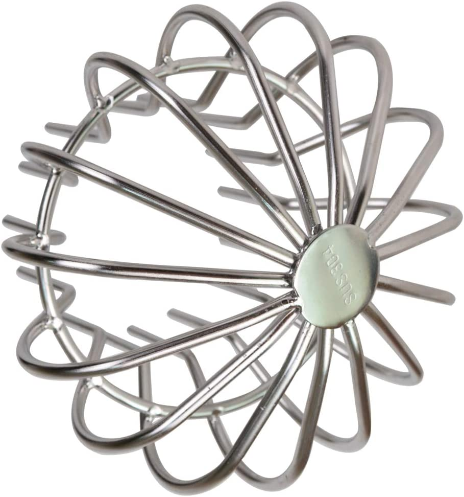 304 Stainless Steel Drain Outdoor Roof Anti-Blocking Line Cap round Floor Net Cover Drainage Floor Line Leak Gutter Cleaning Tool (2 Inch)