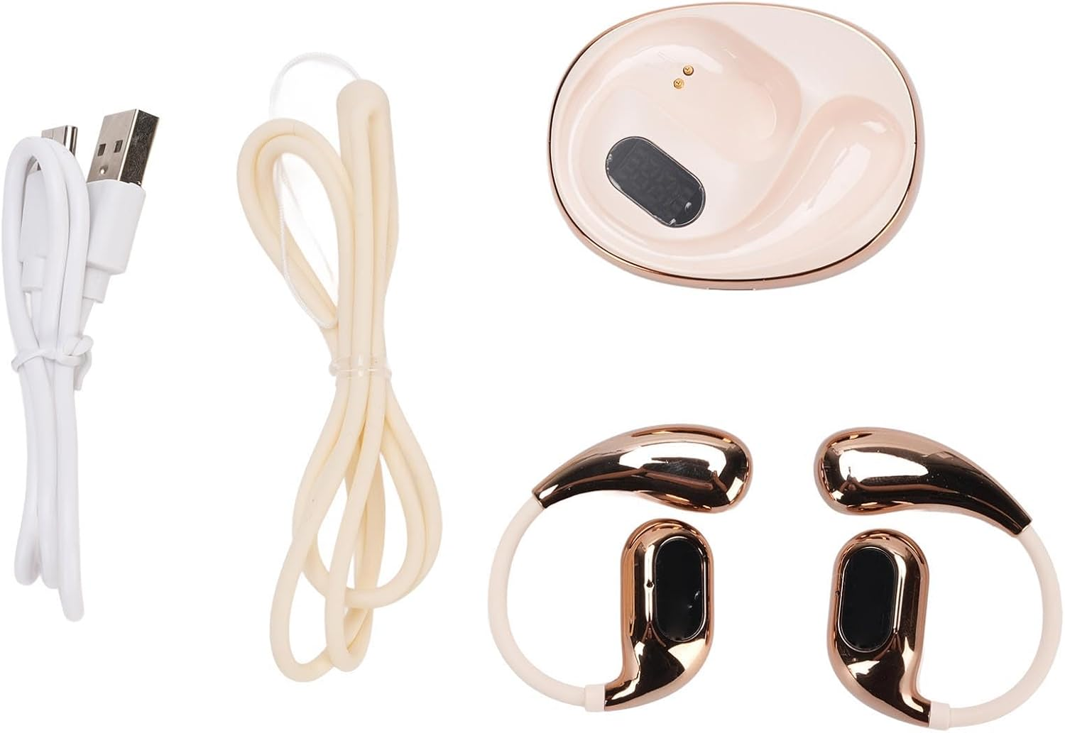 Asixxsix AI Translation Earbuds Real Time, 140 Language Bluetooth 5.4 Translator Earbud, Ear Hook Simultaneous Interpretation Translation Headphones for Travel Business image number 5