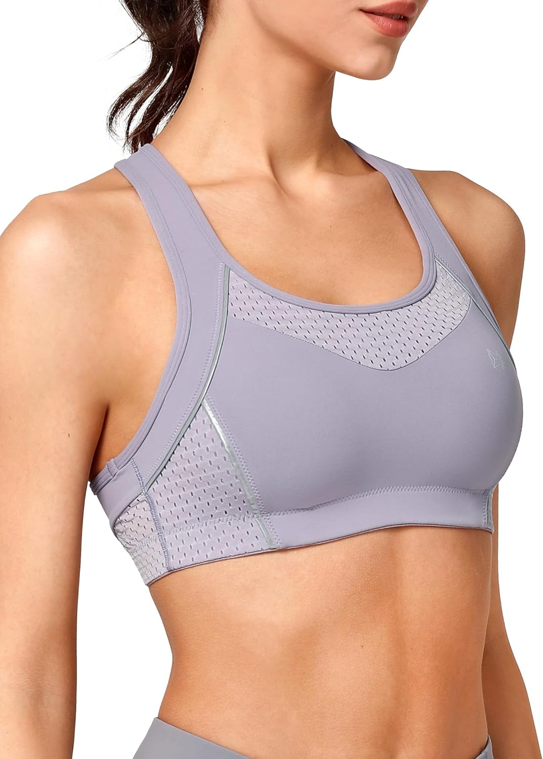 Yvette High Impact Sports Bra Y-Back High Support Workout Sports Bras for Women