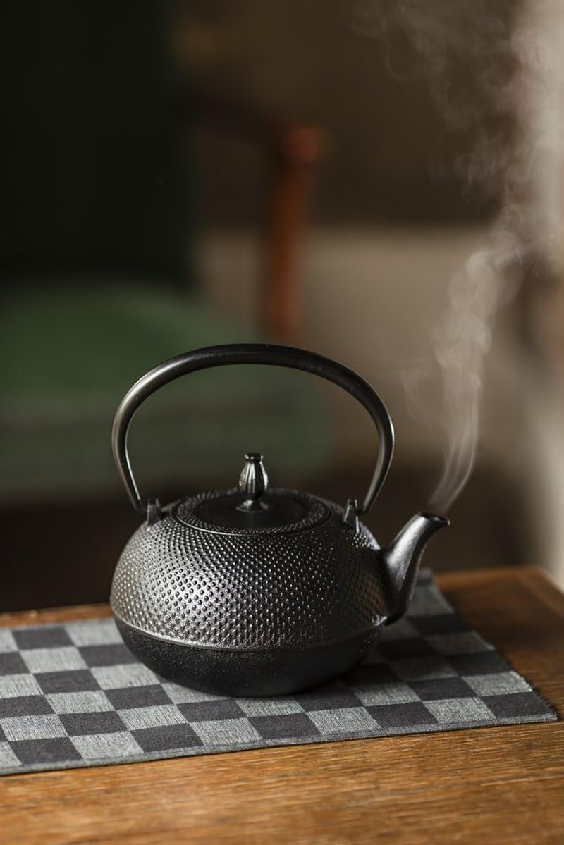 Ikenaga Iron Works Nambu Pot, Made in Japan, Kettle, 1.4 L., Compatible with Induction and Gas Fires, Tea Cupter, Iron Supplement, Rare image number 4