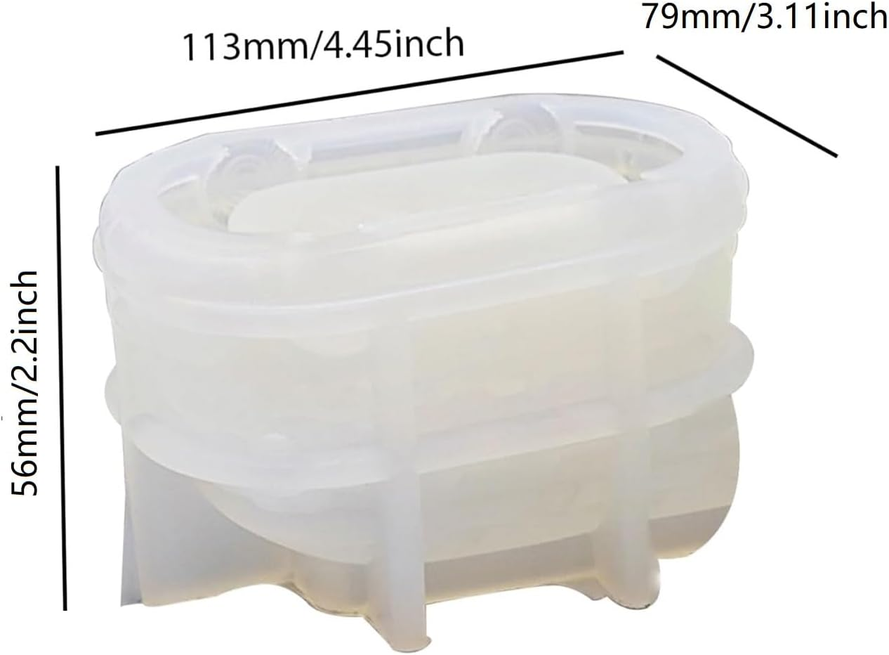 Bus Mold,3D Bus Flower Pot Silicone Mold Creative Bus Car Silicone Planter Mold Container Bowl Resin Mold Versatile Mold Bus Car Shaped Planter Mould Succulent Planter (White) image number 6