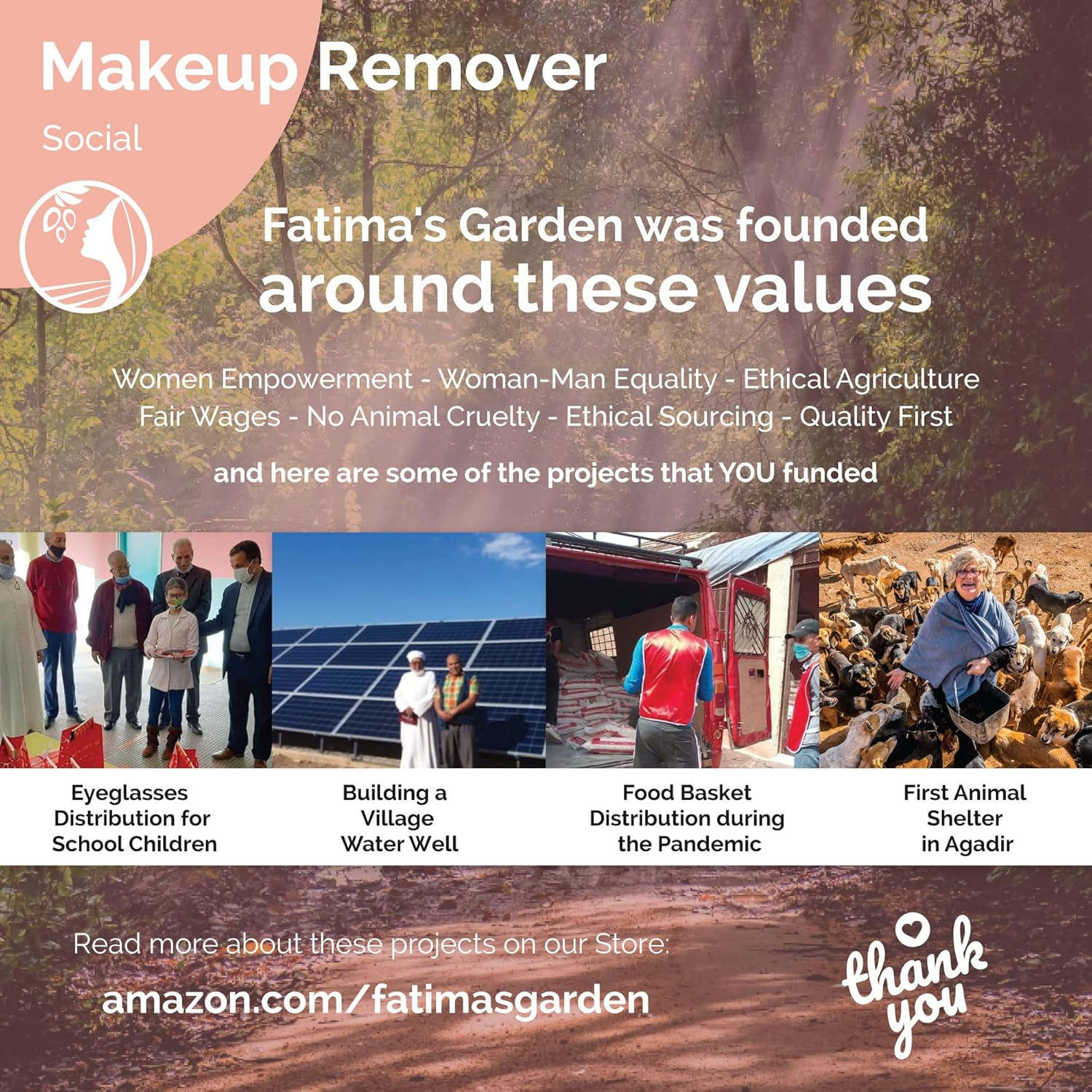 Fatima'S Garden Organic Makeup Remover - with Argan & Rose Water, 100Ml image number 4