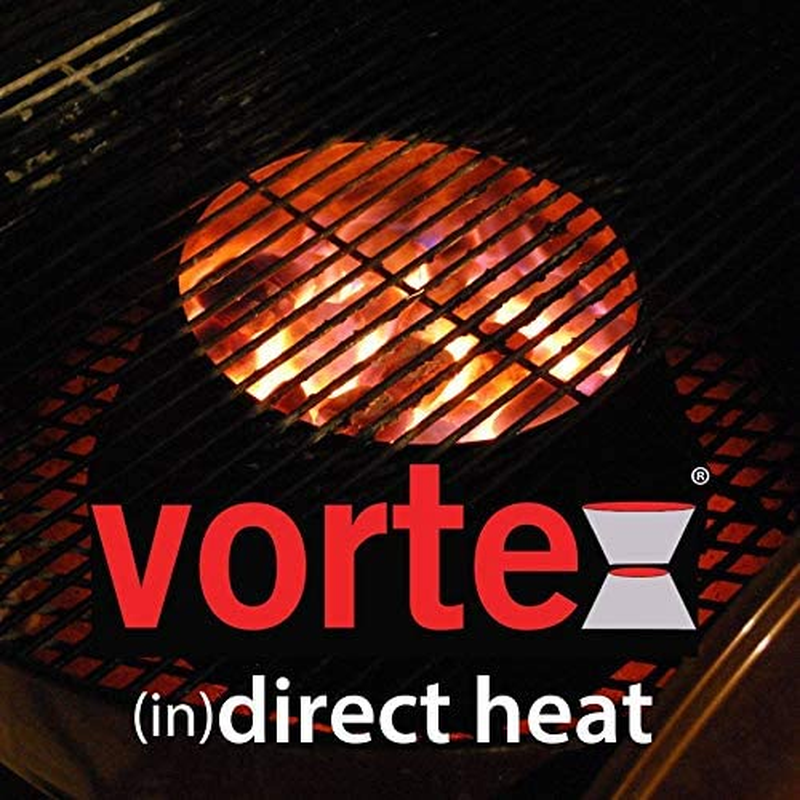 VORTEX (IN) DIRECT HEAT Vortex Small (In) Direct Cooking Charcoal Grill Bbq Accessory Cone 18.5 22.5 Weber Smokey Mountain Wsm Small - Stainless - Usa Made - Sm Size image number 5