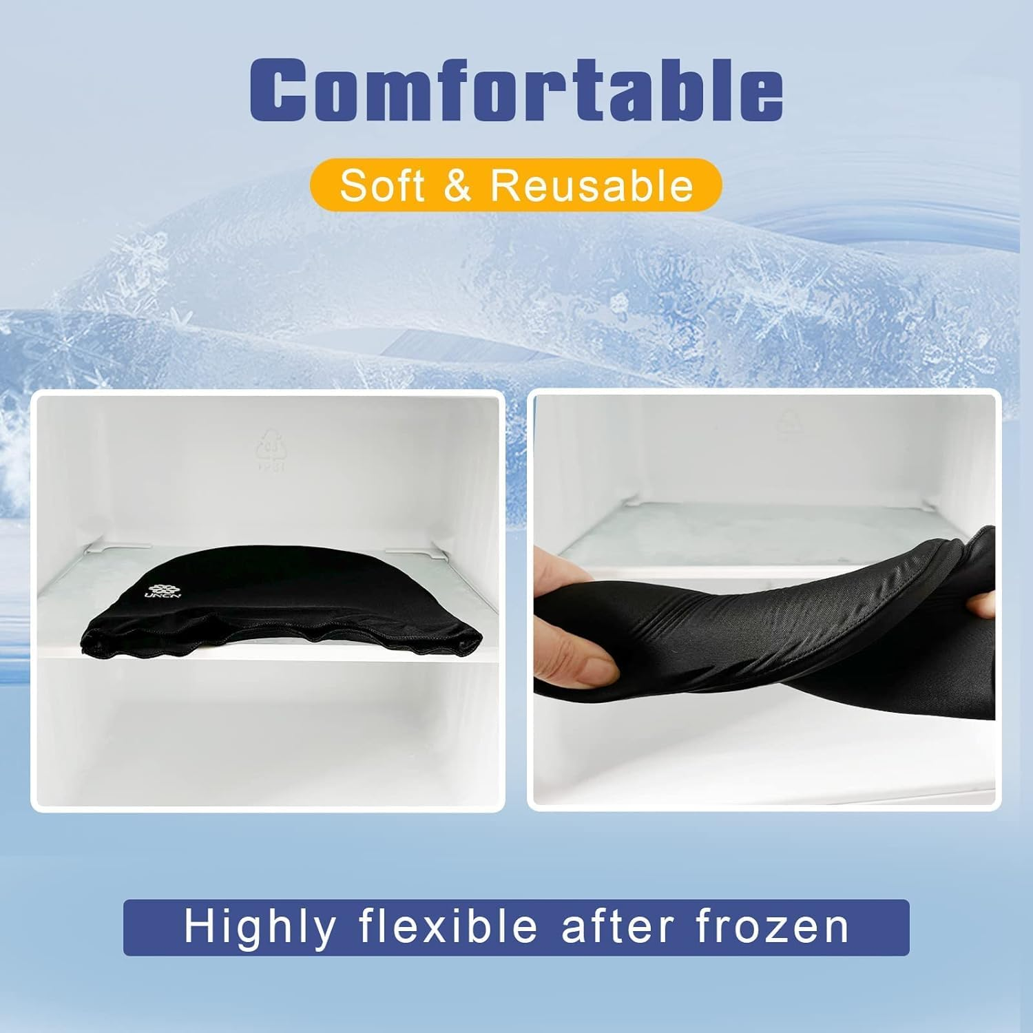 UNCN Migraine Cap, Headache Relief Hat, Super Cold Gel Ice Pack Cap, Cold Compress for Migraine, Headache, Tension and Stress Relief, Reusable Ice Hat image number 4