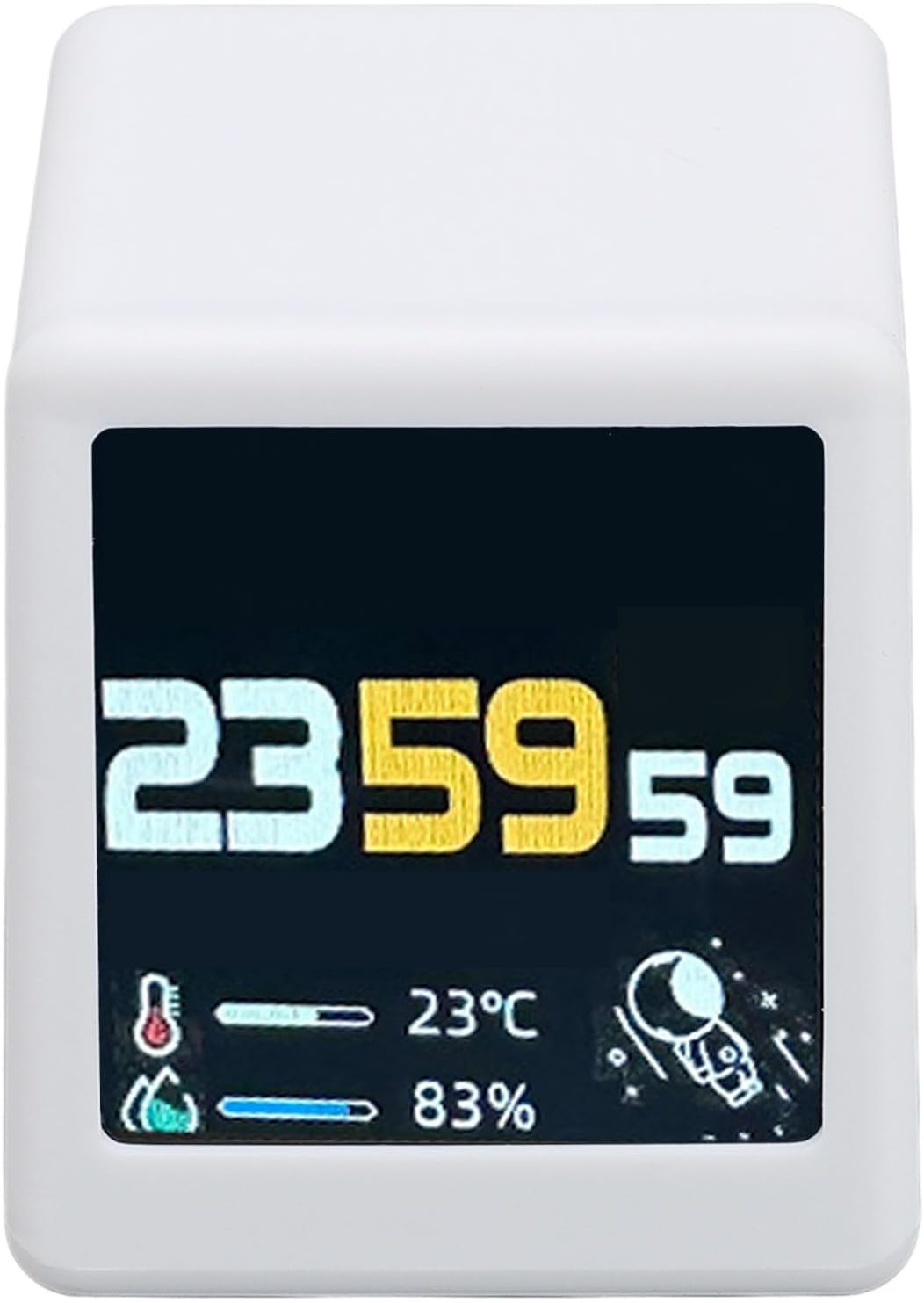 Bitcoin Stock Ticker Monitor Display Time Weather, Wifi Desktop Digital Clock, Multifunctional Easy Using Versatile App Integration, Photo Gallery Features image number 2