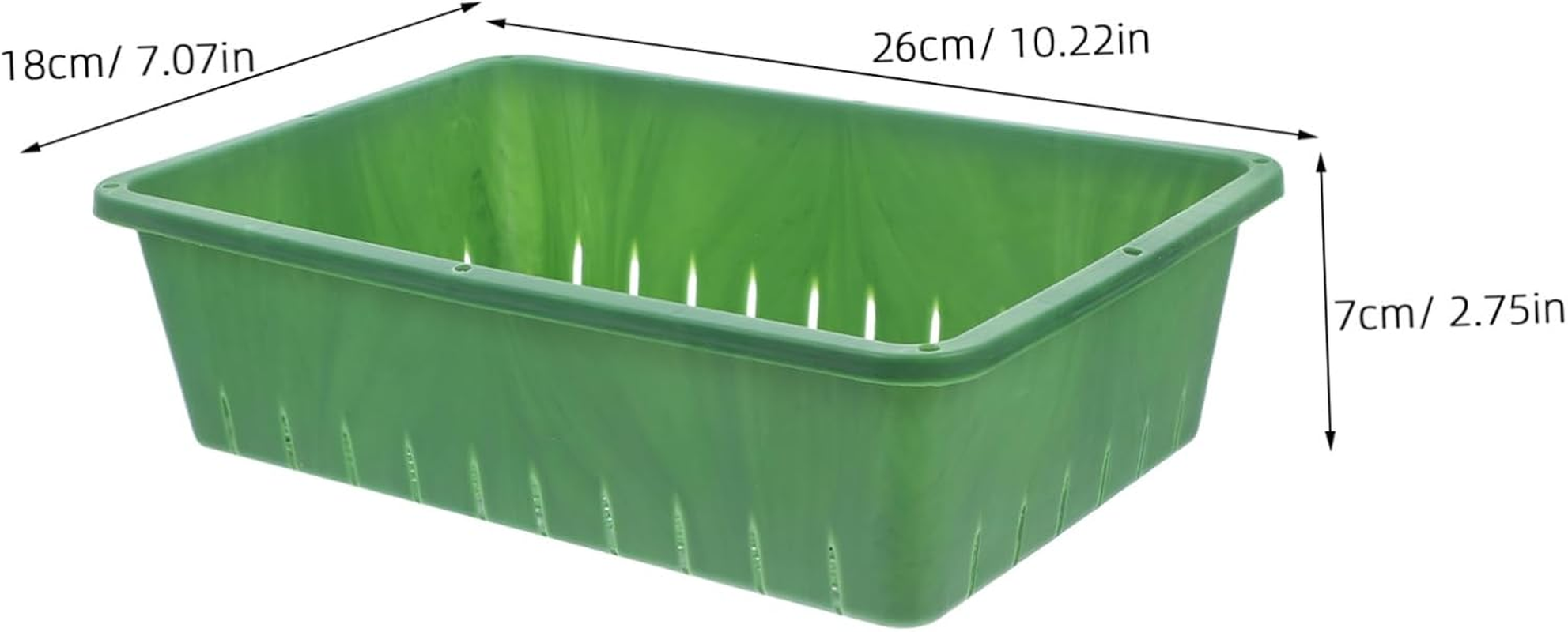 MOBUTOFU Seedling Starter Tray and Sprouting Tray for Indoor Gardening Breathable Design Small Size 26&times;18&times;7Cm 2Pcs Suitable for Seed and Succulent Growing image number 6