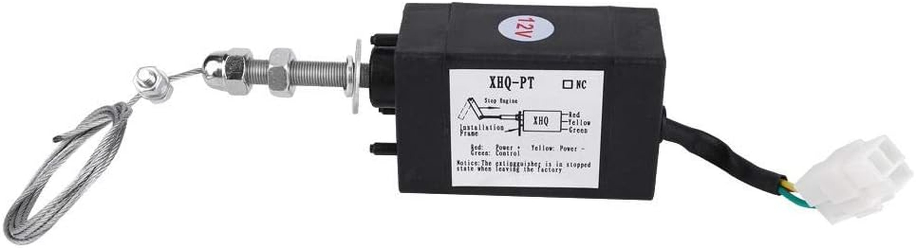 Vikye DC 12/24V XHQ-PT Diesel Engine Solenoid Valve, Metal & Plastic, 2 Ports, Threaded Inlet, API 607 Compliant image number 5