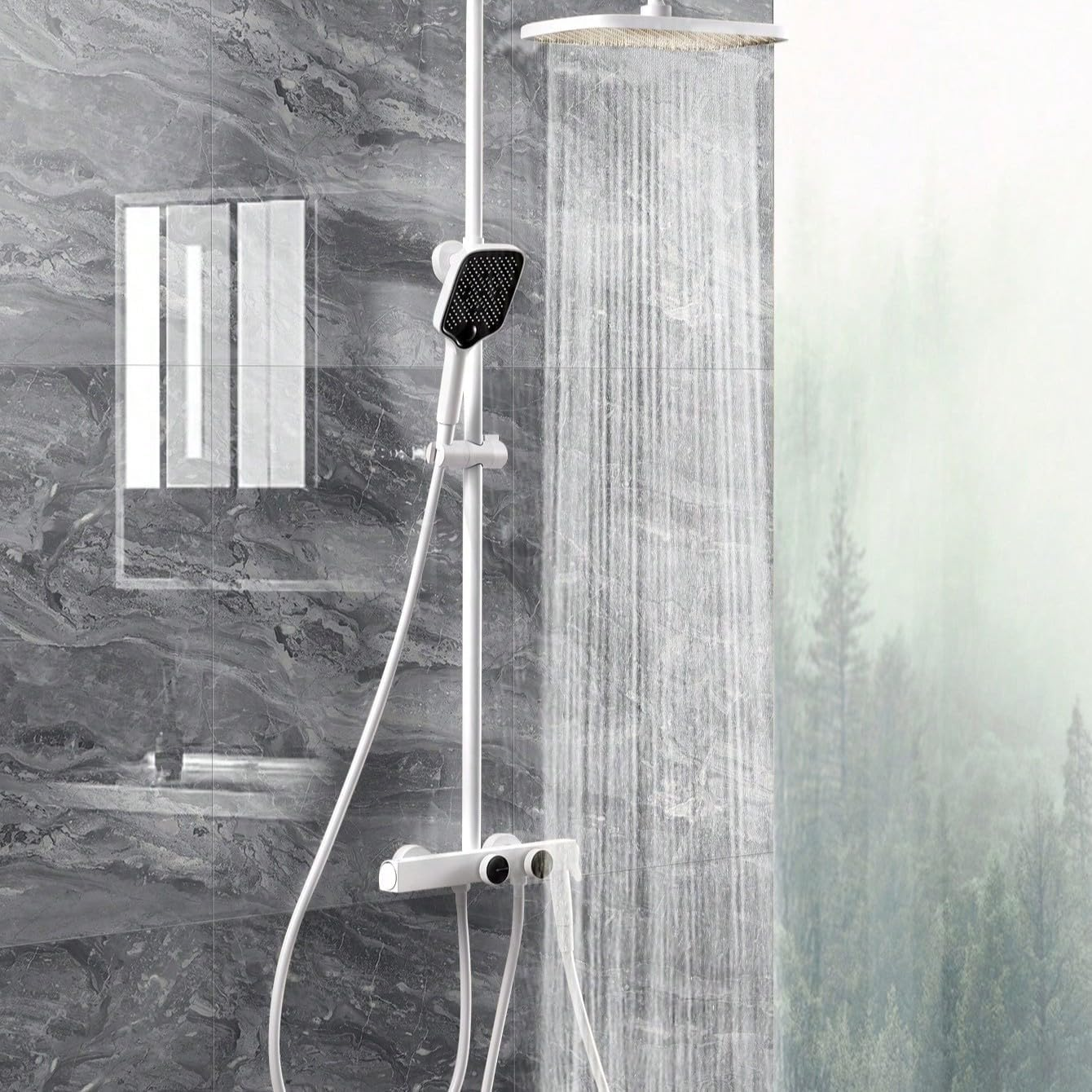 10Pcs Marble Peel and Stick Waterproof Wall Panels,Heat-Resistant Backsplash Tile, 23.6"X11.8" PVC Foam Wall Sticker for Kitchen,Bedrooms TV Walls,Not Real Tile (Gray, 23.6" X 11.8" X 2.4Mm) image number 2