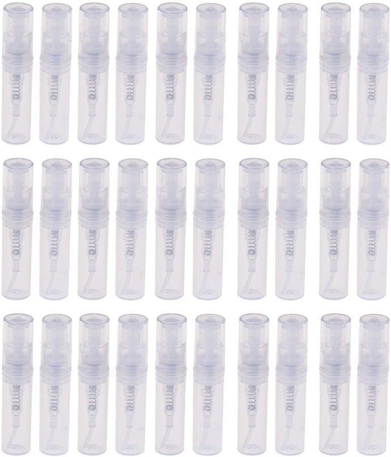 Anlayliay Transparent 2 ML Plastic Bottle Perfume Empty Sample Bottle Suitable for 60Pcs image number 3