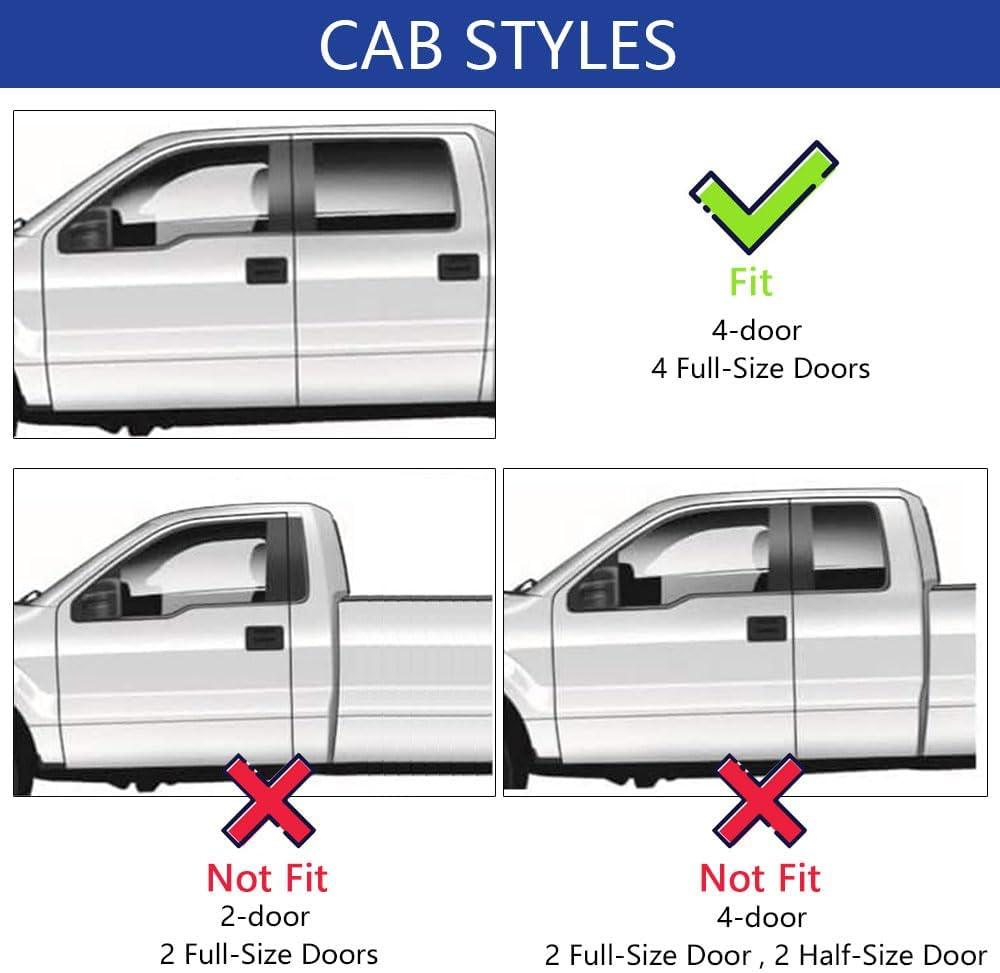 In-Channel Rain Guards for Dodge RAM 2500 3500 2019-2024 Crew Cab, Side Window Deflectors, Window Visors for RAM 2500 3500,For RAM Car Accessories image number 5