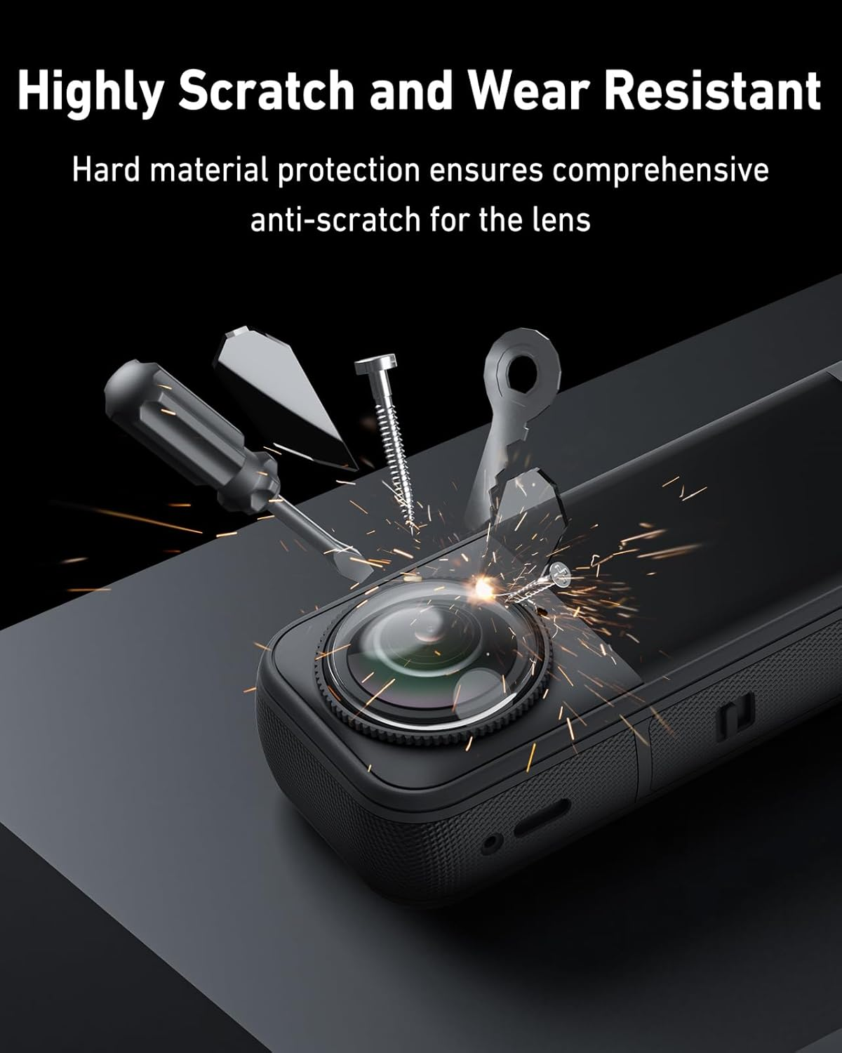 TELSIN Lens Guard for Insta360 X5, Dual Lens Protection Set for Insta 360 X5 Accessories, High-Definition Anti-Scratch Tempered Glass Lens Protector Cover image number 3