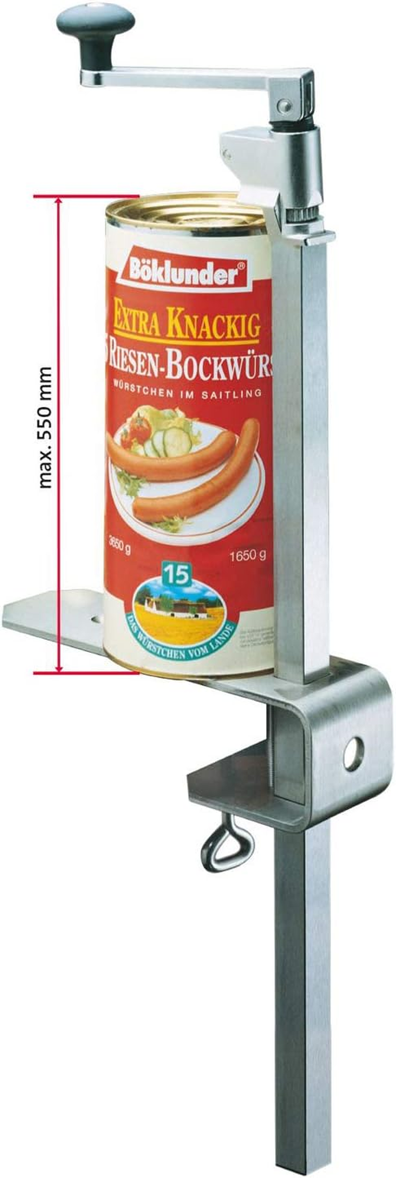 Westmark 19802260 Dosen&ouml;ffnermaschine Highlight 30, Varnished, Steel, 94.7 X 14 X 9 Cm image number 4