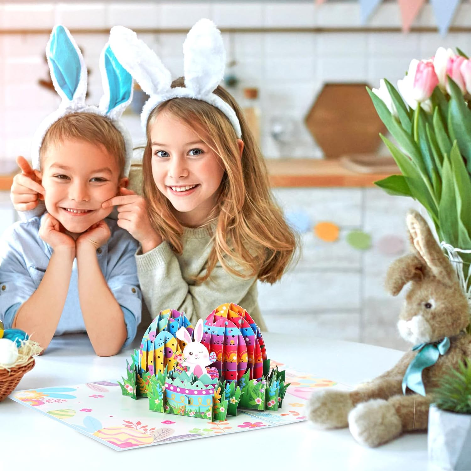 WD&CD Easter Day Card, 3D Greeting Happy Easter Card, Pop up Card Congratulation Card for Easter Sunday Card, Best Easter for Friends Husband Wife Mother Father Children Boys Girls, Color 2 image number 2