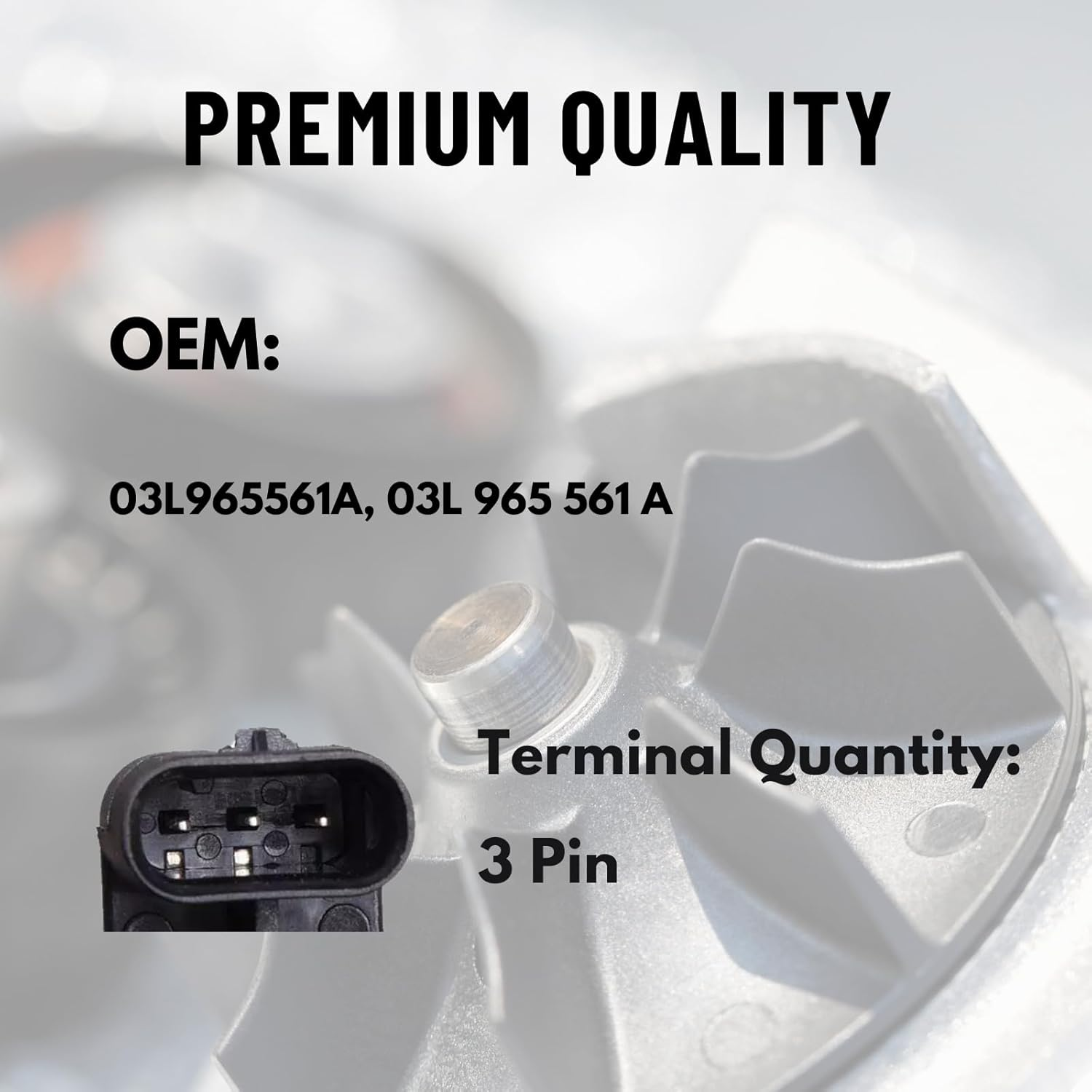 03L965561 Auxiliary Water Pump Replacement for Volkswagen Amarok 2011-2018 image number 3