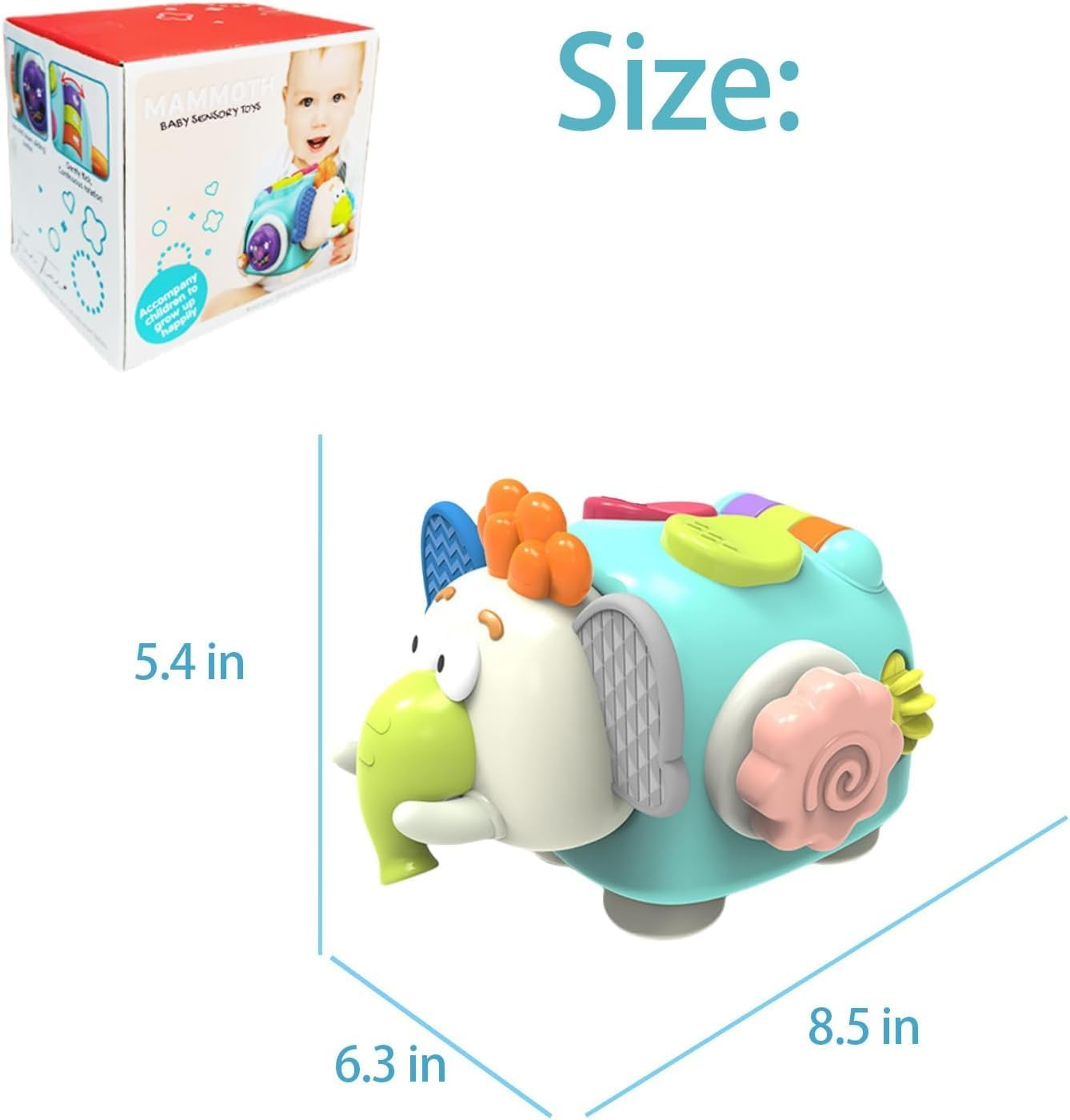 HOMIEST Montessori Busy Board Toddler Toys, Age 1-2, Sensory Development, Educational Activities, Unisex, No Batteries Required image number 4