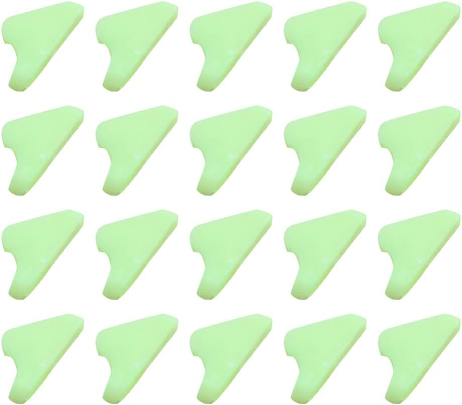 CLISPEED 20Pcs Wind Rope Buckle Fluorescent Glow in the Dark Tent Rope Cord Tensioner Adjuster for Camping Hiking Backpacking image number 5