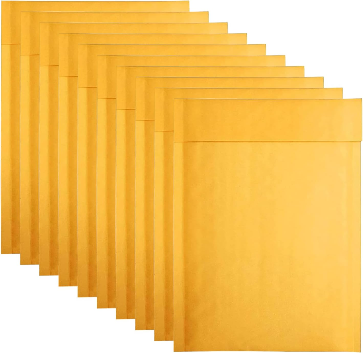 10Pcs Padded Bubble Envelopes Bags Postal Wrap Envelope (17&times;22+4) image number 1
