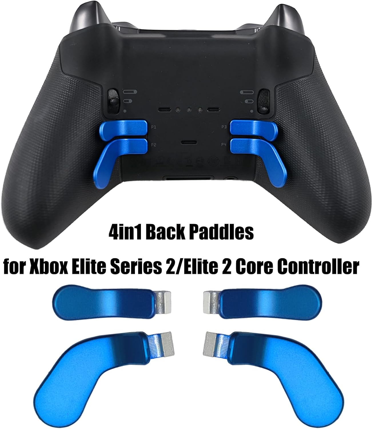 Lixiongbao 13 Pack Thumbsticks for Xbox Elite Series 2 Controller, Controller Accessories with Blue Plastic Paddles, D-Pads & Joysticks, Compatible with Xbox Elite Series 2 Controller image number 3