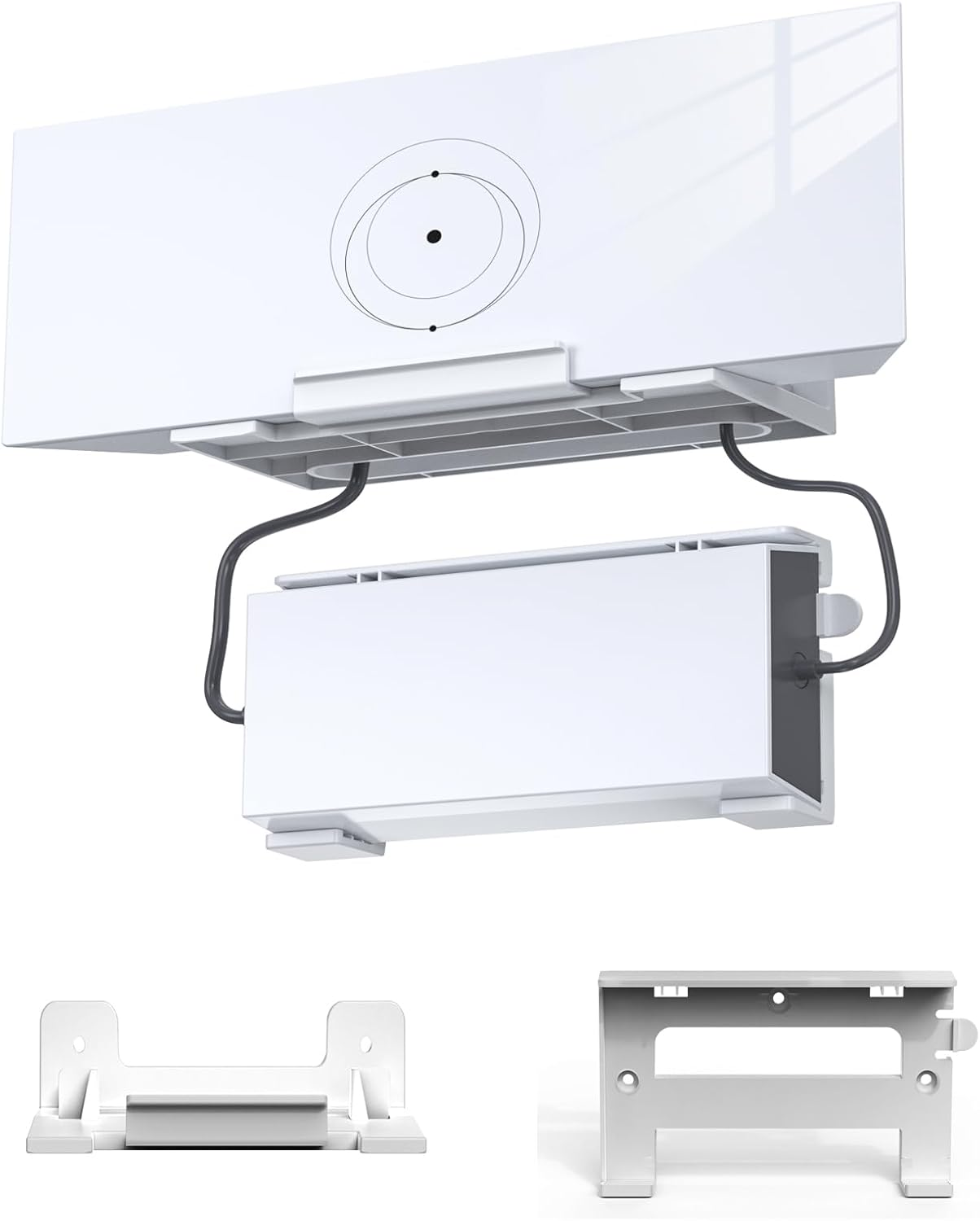 SURVADV Starlink Gen 3 Wall Mount for Starlink Gen 3 Mesh Router and Power, Starlink Wall Holder for Starlink Gen3 High Performance Wifi Router and Power, Starlink V3 Mounting Kit - White image number 6