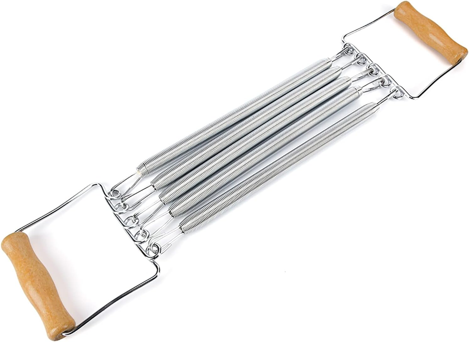 Chest Developer, Spring Chest Expander, Wooden Handle Removable Spring Chest Expander Developer Household Exercise Muscle Fitness Equipment image number 6