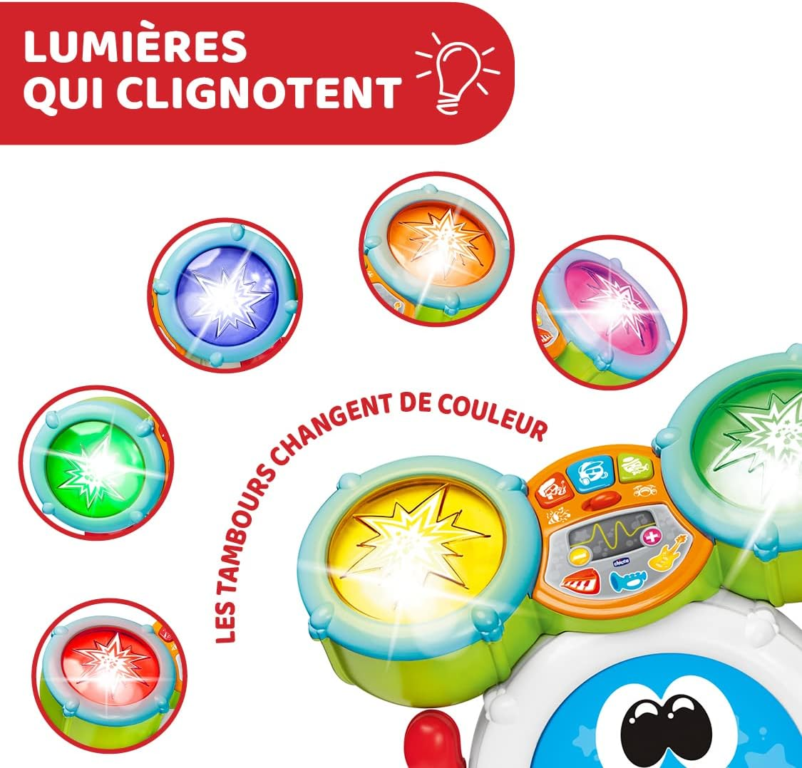 Chicco Rocky the Drum Music Instrument Toy for Kids image number 1