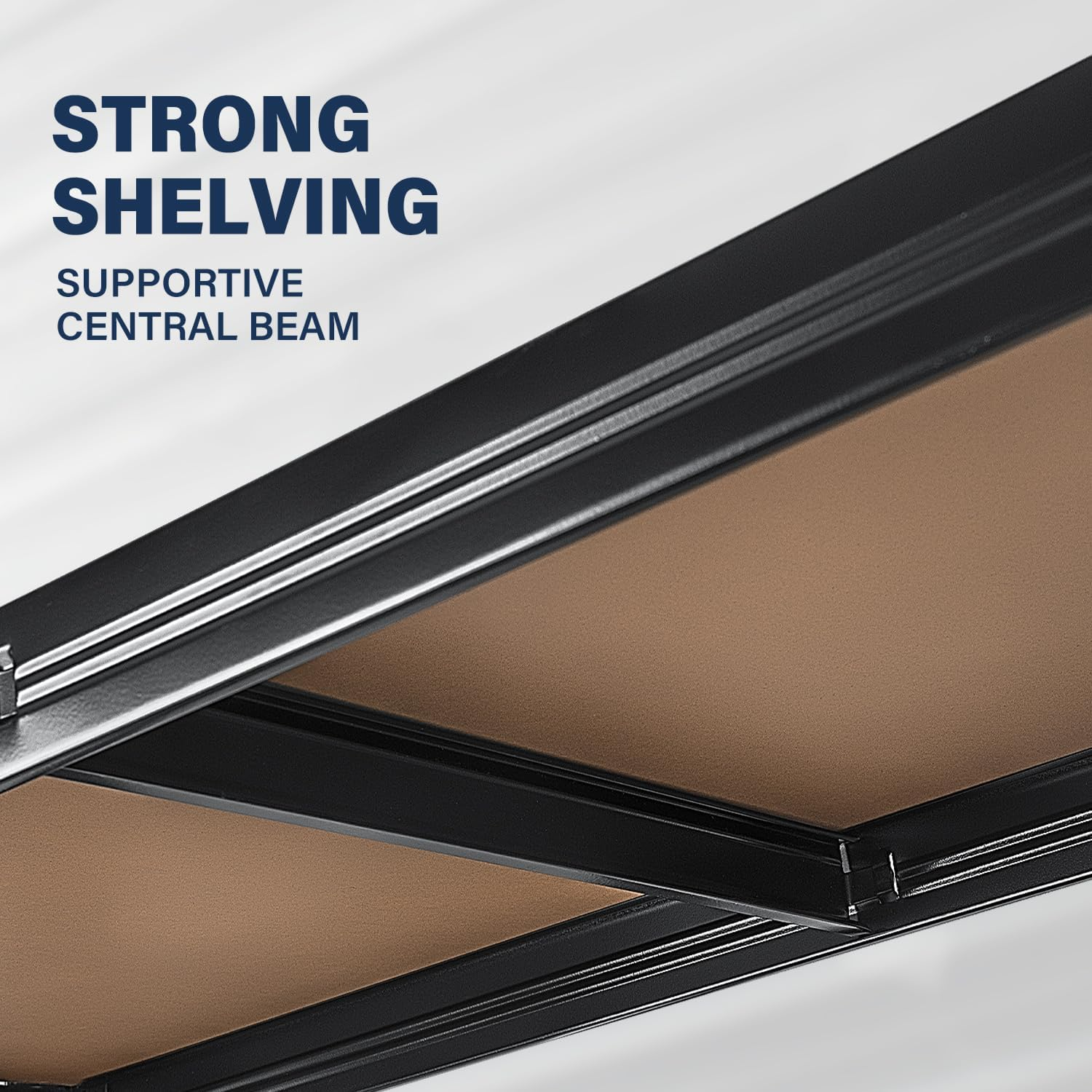 Masterspec 1.8X0.9M Garage Shelving, Warehouse Rack Pallet Racking System Rack Storage Shelves Industrial Commercial Organize Capacity, 5 Steel Metal Adjustable Assembly Easy Black image number 4