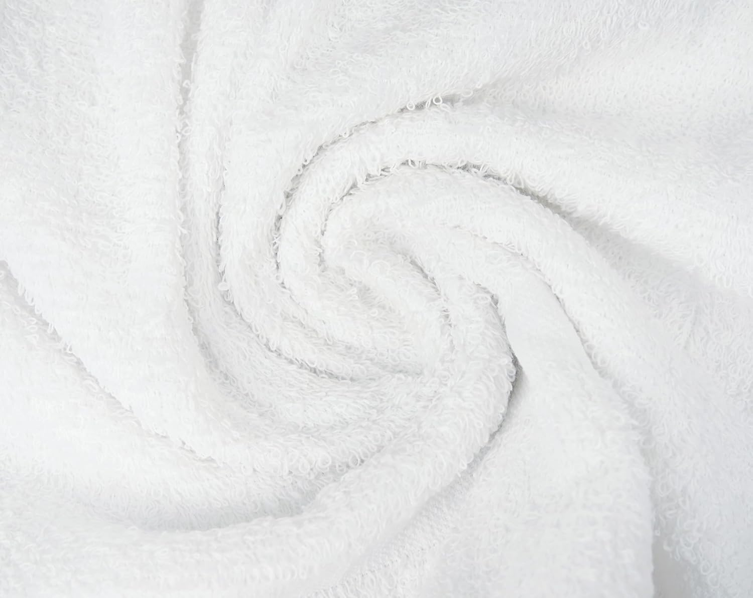 ZUPERIA White Bath Towels Bulk 24 Pack (20 X 40 Inches) - 100% Cotton Economy Light Weight Towels for Commercial Use - Quick Dry, Ultra-Soft, and Absorbent Bulk Towels image number 3