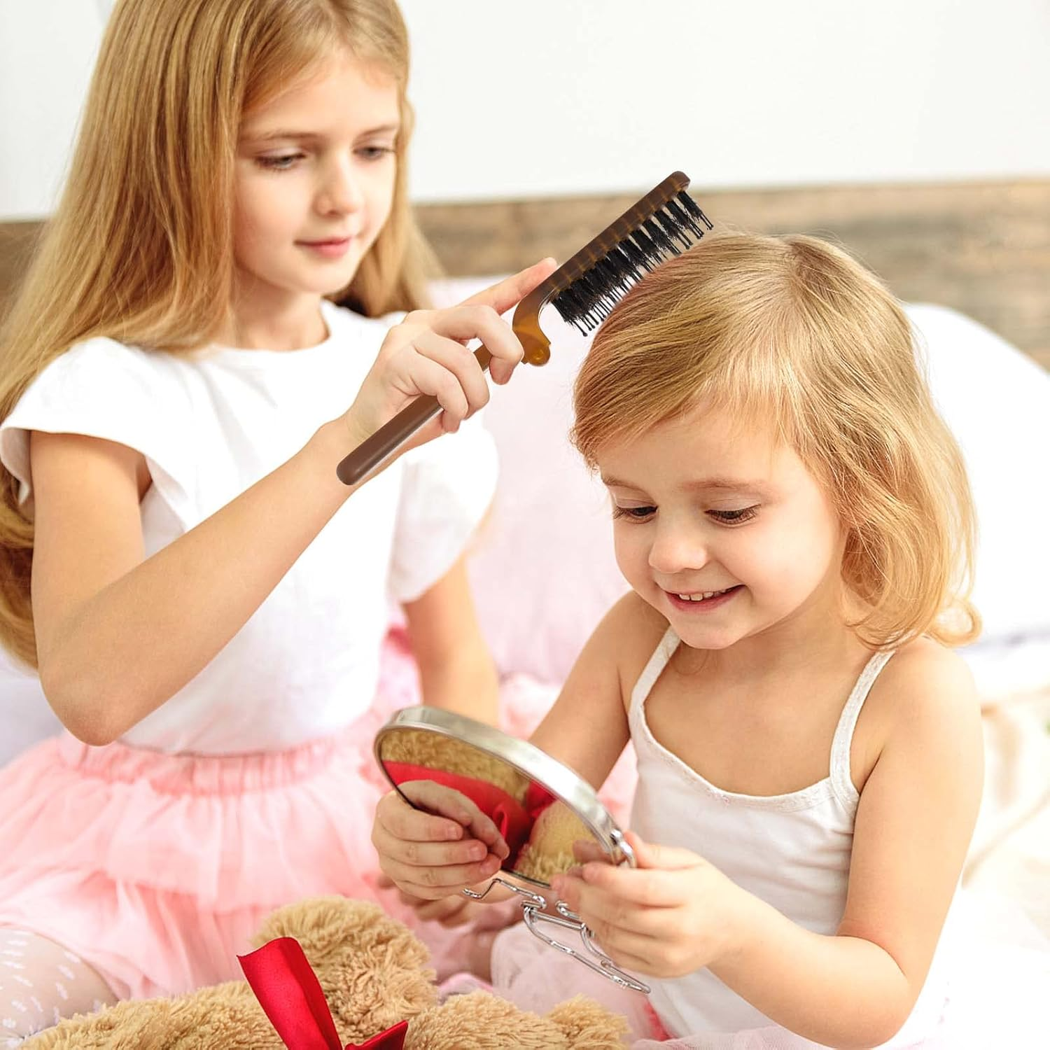 Folding Hair Brush Boar Bristle Brush Portable Hair Massage Comb Men'S Brush Foldable Pocket Size Anti-Static Hairbrush Quick Dry Travel Massage Brushes for Brushing, Combing, Slicking image number 3