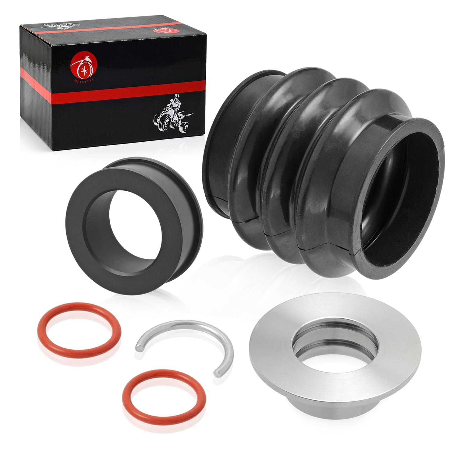 Carbon Ring Seal Drive Line Rebuild Kit & Boot for Sea-Doo RXP GTX RXT GTR GTI Wake RXPX RXTX 271001933 271000422 image number 1