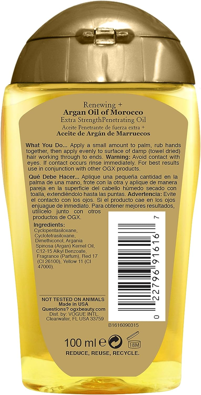 OGX Argan Oil of Morocco Extra Strength Penetrating Oil, 100Ml (Pack of 1) image number 3